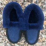 Ladies Moccasin Style Sheepskin Slippers